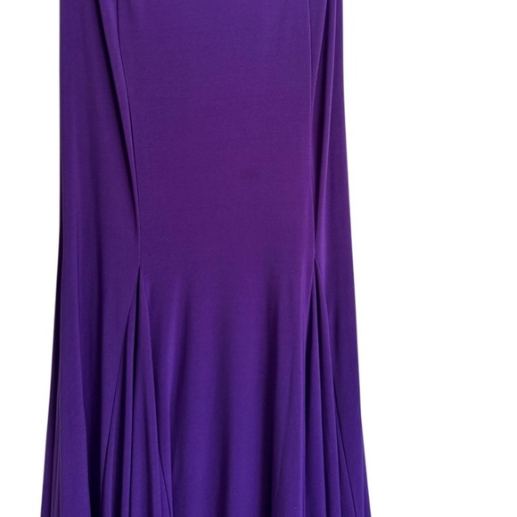 Jovani Purple Halter Mermaid Prom Dress Rhinestone Back Formal Gown Size 4 XS - Picture 10 of 15